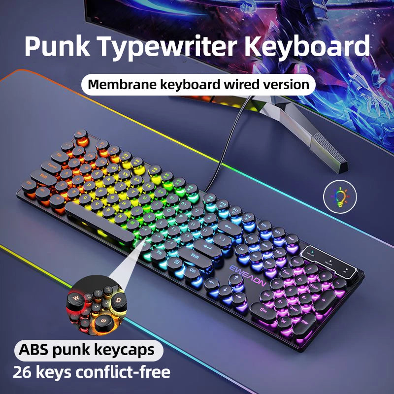 GX330 Wired Retro RGB Keyboard
