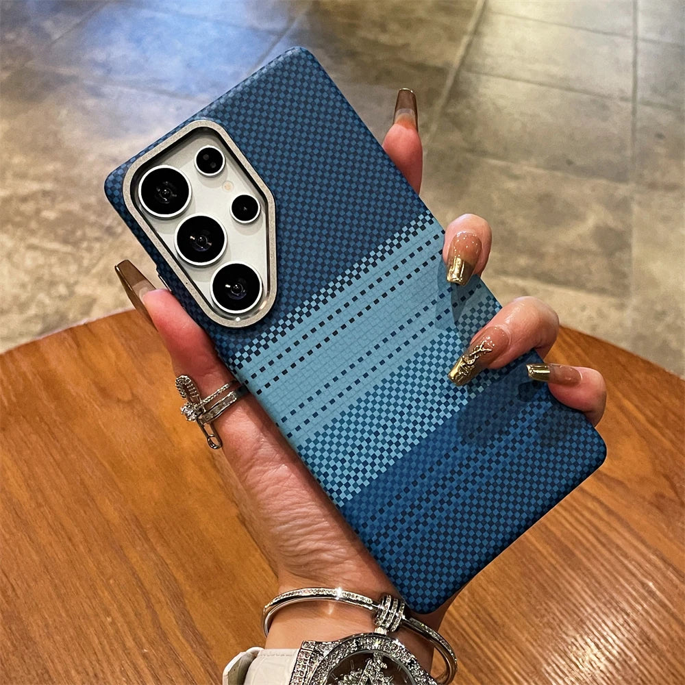 Striped Texture Colorful Phone Case for Samsung S25