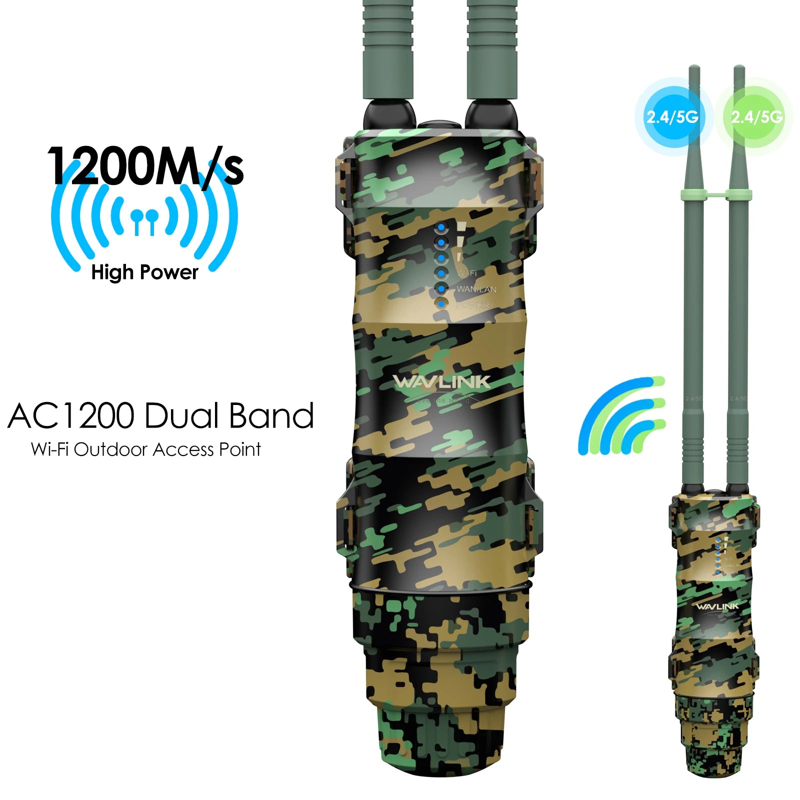 AC300/600/1200 High-Power Outdoor WiFi Range Extender