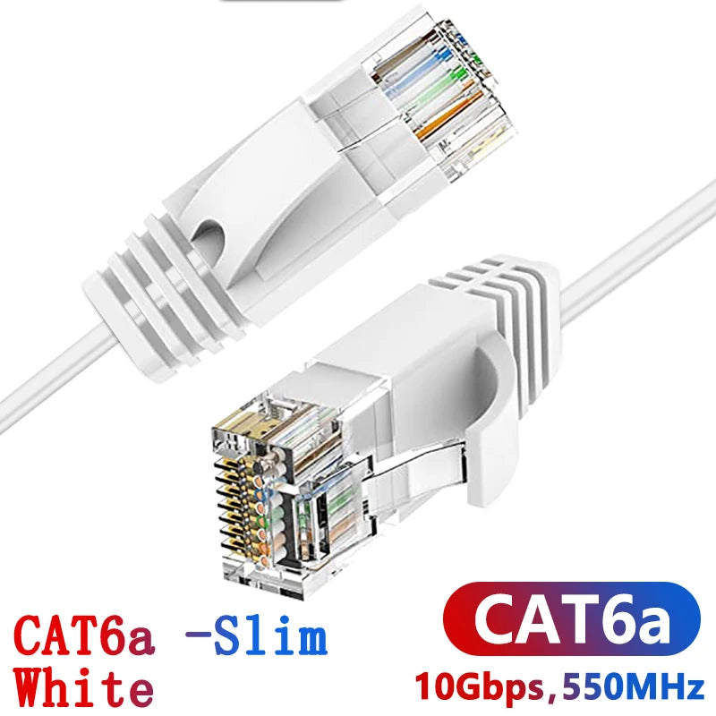 10Gbps Slim Cat6A Network Patch Cable