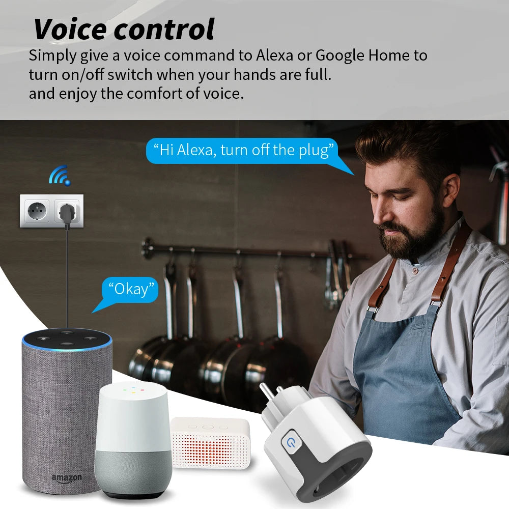 20A WiFi Smart Plug with Power Metering