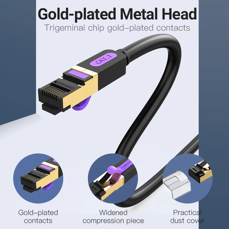 10Gbps High Speed Flat Cat7 Network Cable