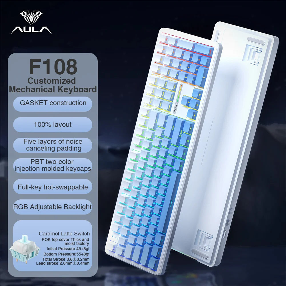 Full-Size Hot-Swappable Gaming Keyboard