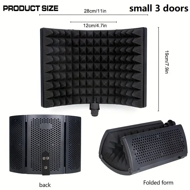 3/5 Panel Microphone Isolation Shield