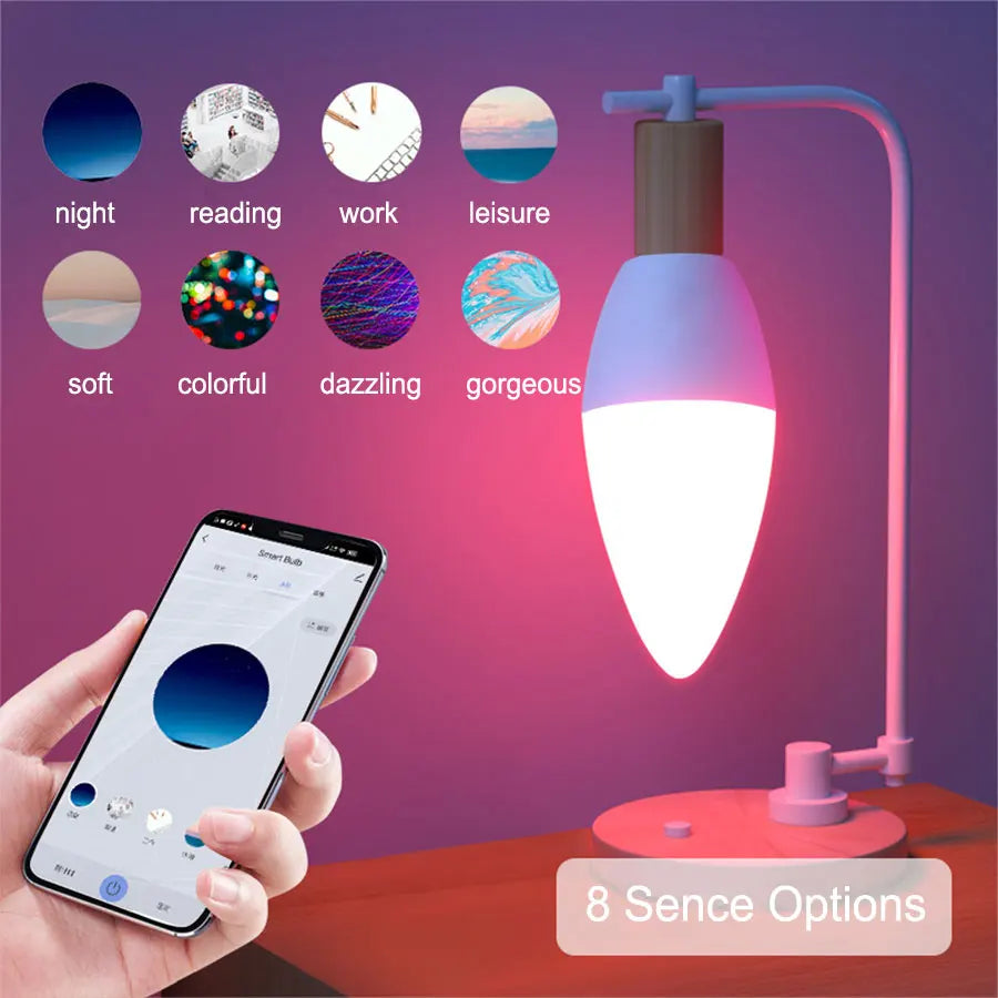 Wi-Fi Smart E14 Candle Bulb