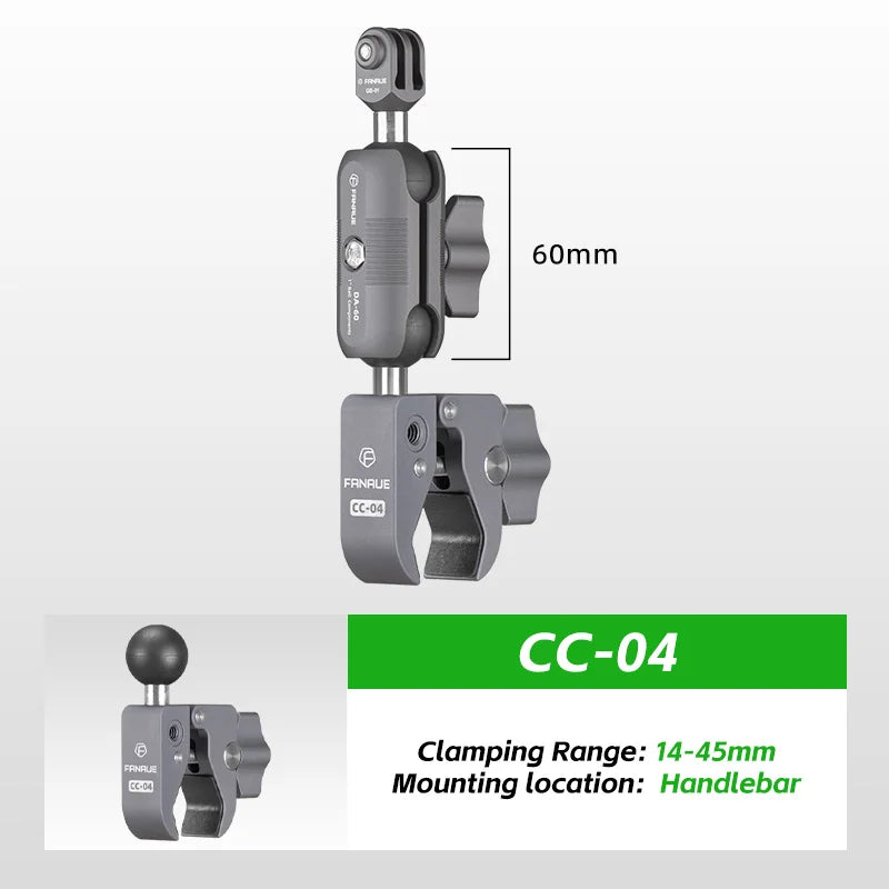 Action Camera Motorcycle Gimbal Mount