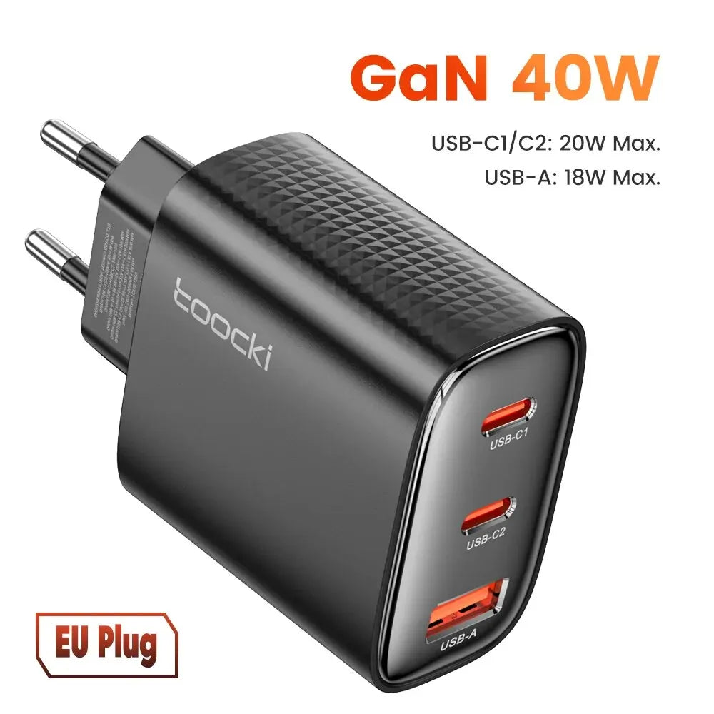 40W QC4.0 Dual USB-C Charger