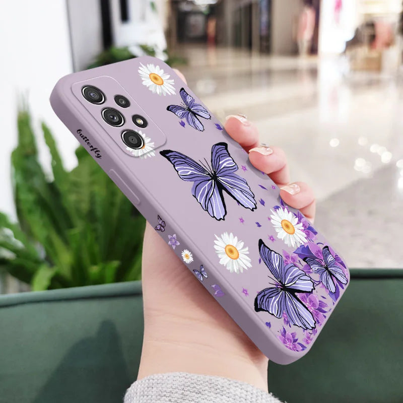 Purple Butterflies Case For Samsung
