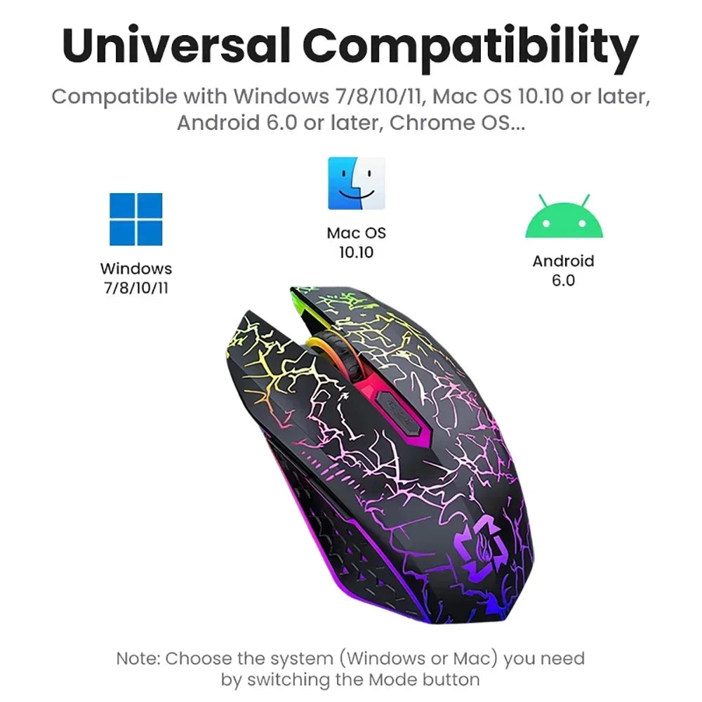 Bluetooth 5.2 RGB Wireless Mouse