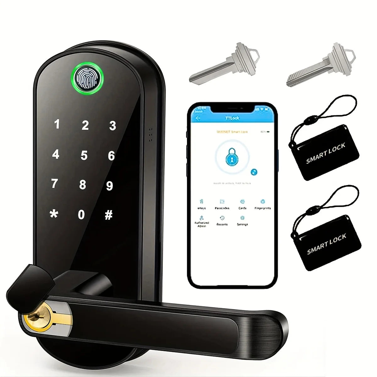 Touchscreen Keyless NFC Card Door Lock