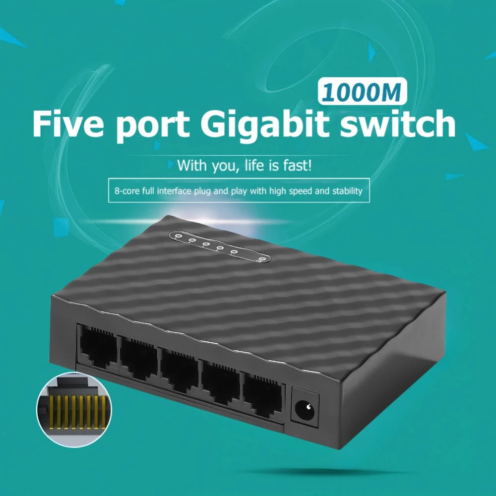 1000Mbps 8-Port Gigabit Ethernet Smart Switch