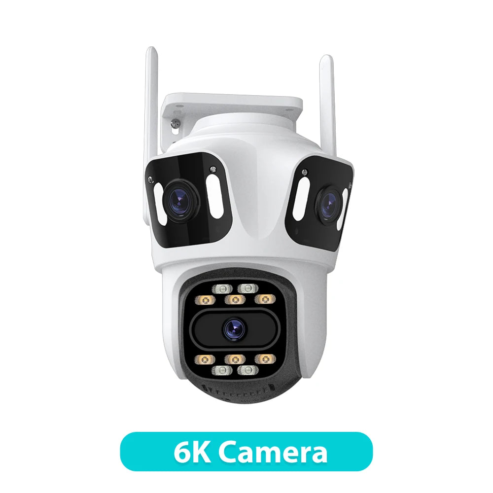 6K Three-Lens Security CCTV Camera