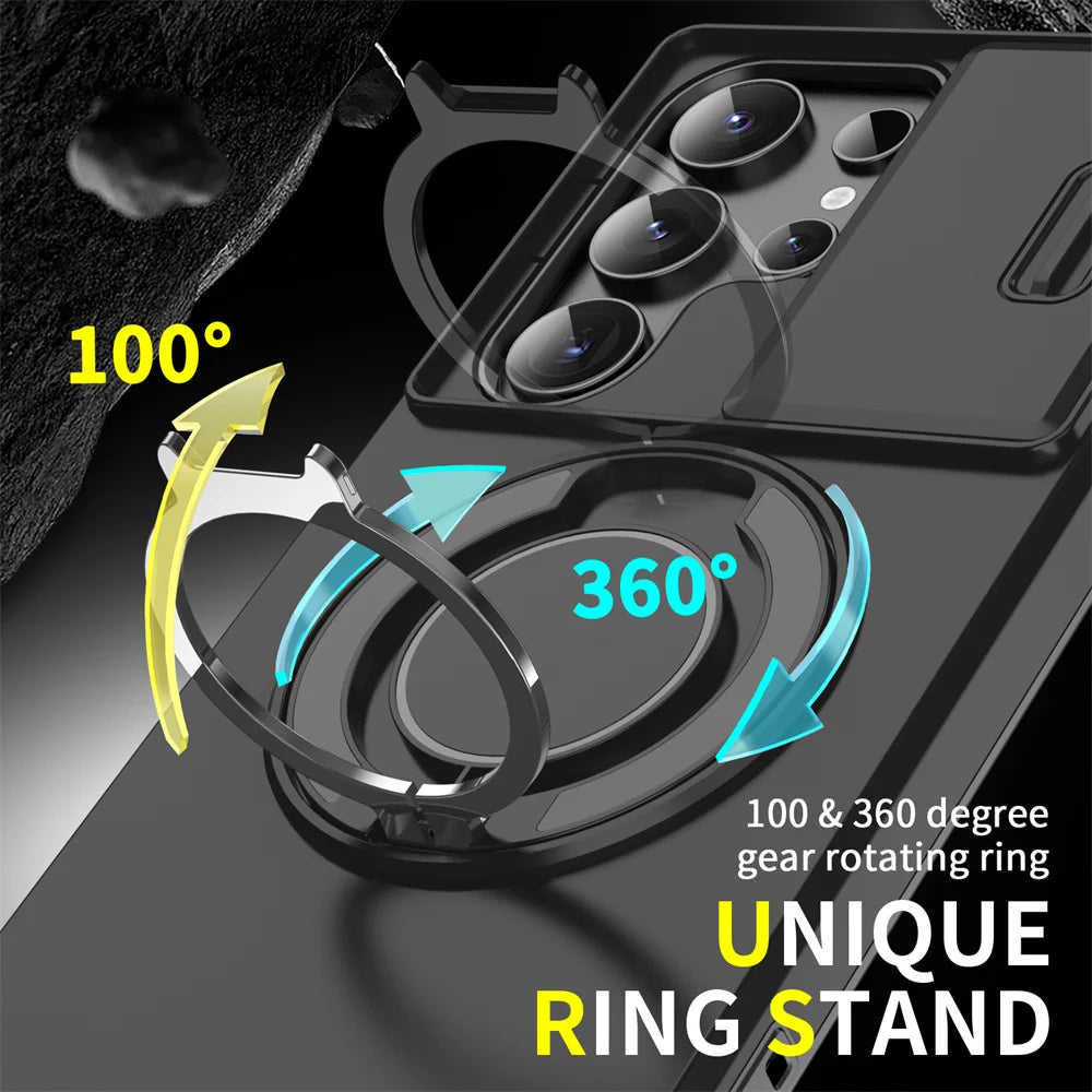 Magnetic Slide Camera Phone Case for Samsung S25