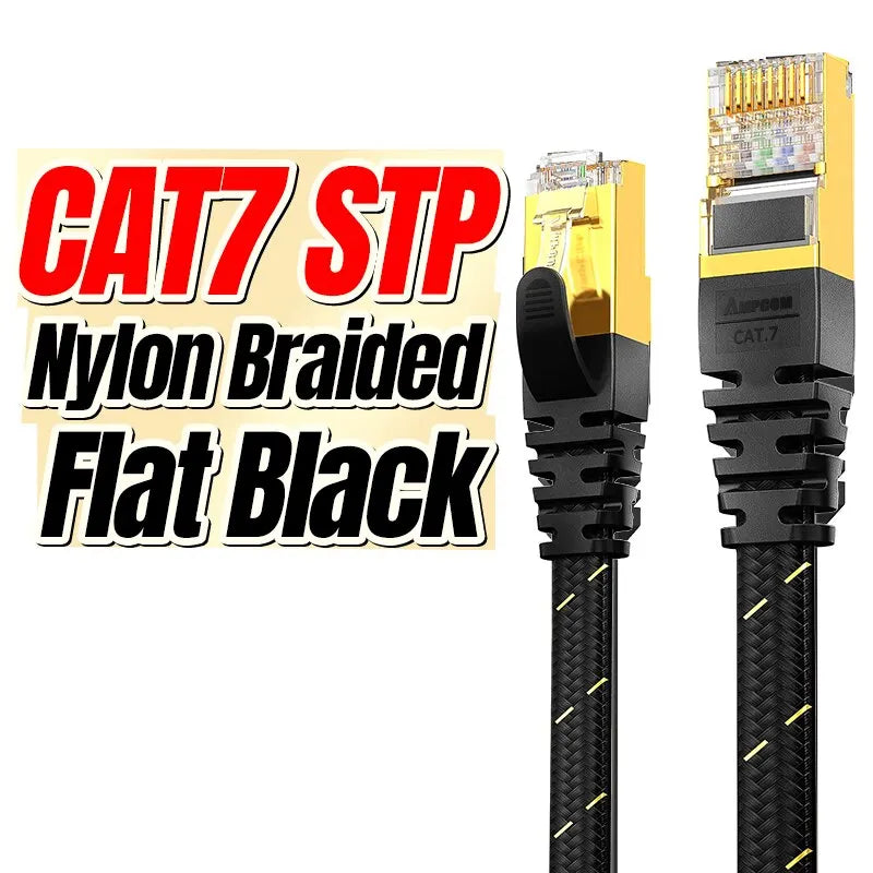 10Gbps Flat Cat7 Ethernet Patch Cable