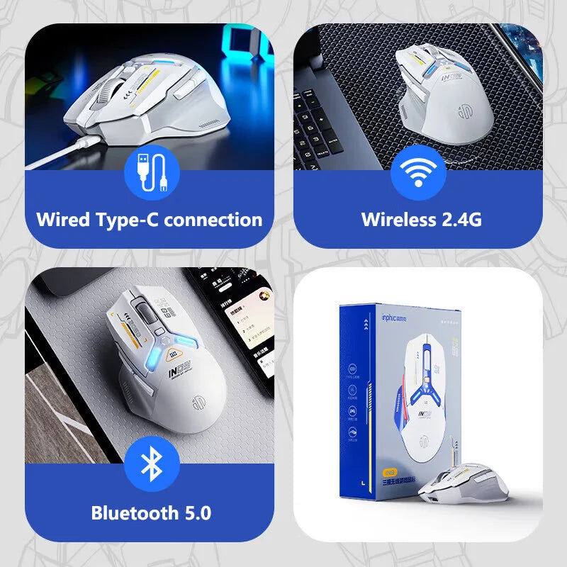 Rechargeable PAW3311 Bluetooth Mouse
