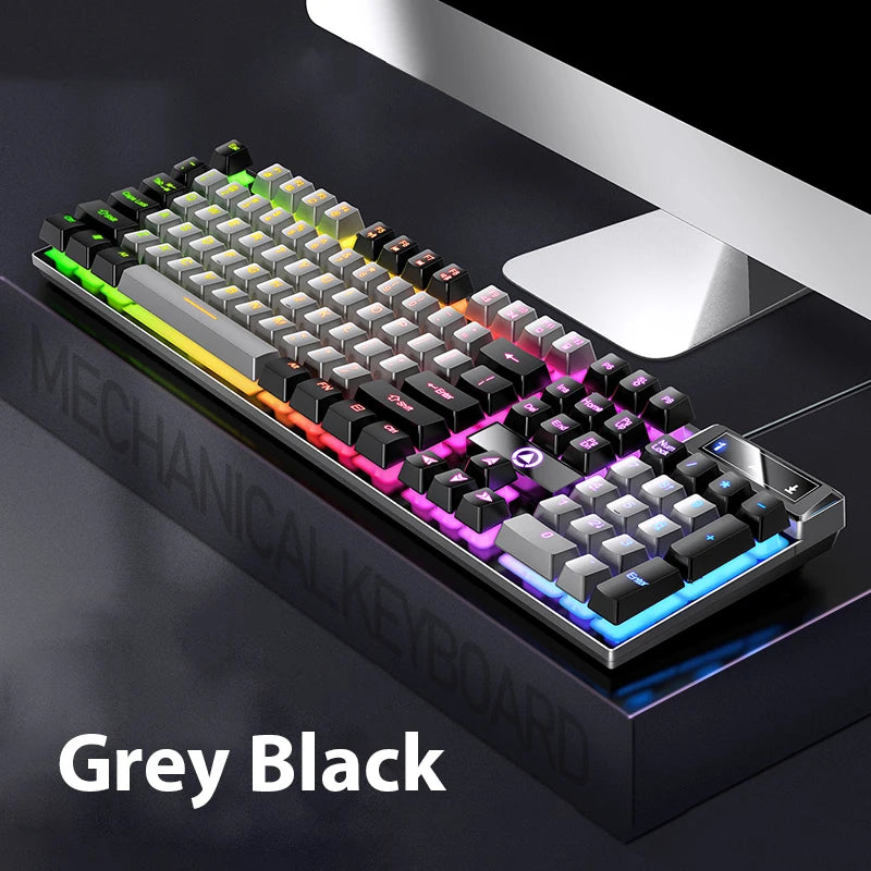 104-Key Mixed Color Keyboard