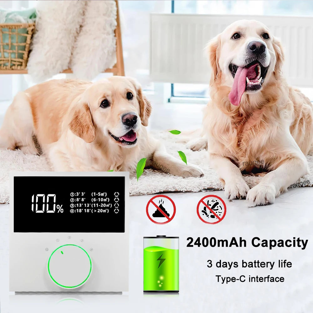 2400Mah USB Rechargeable Smart Air Purifier