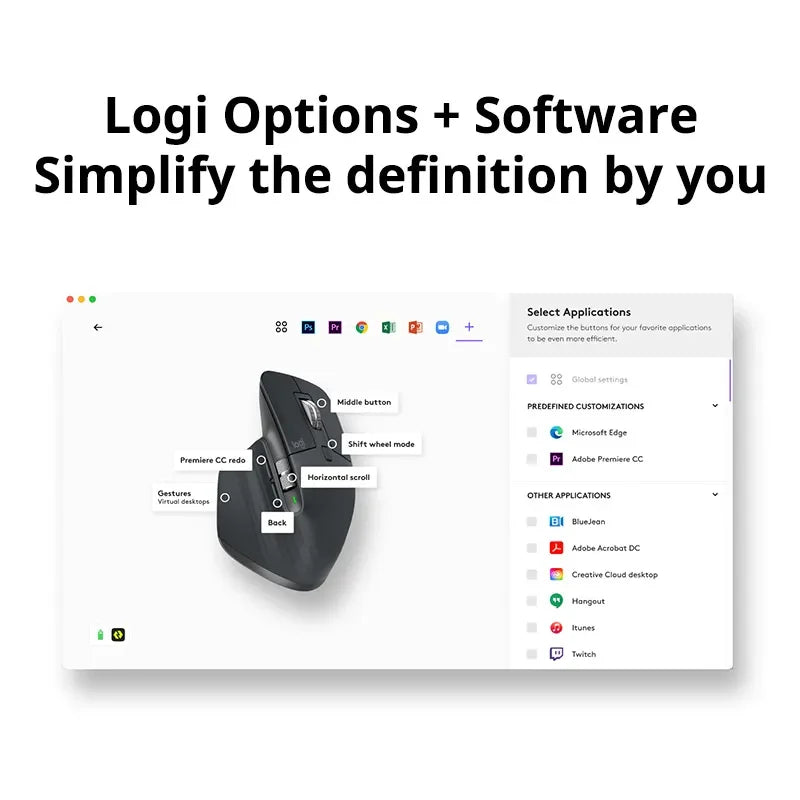 3S Wireless Ergonomic Productivity Mouse