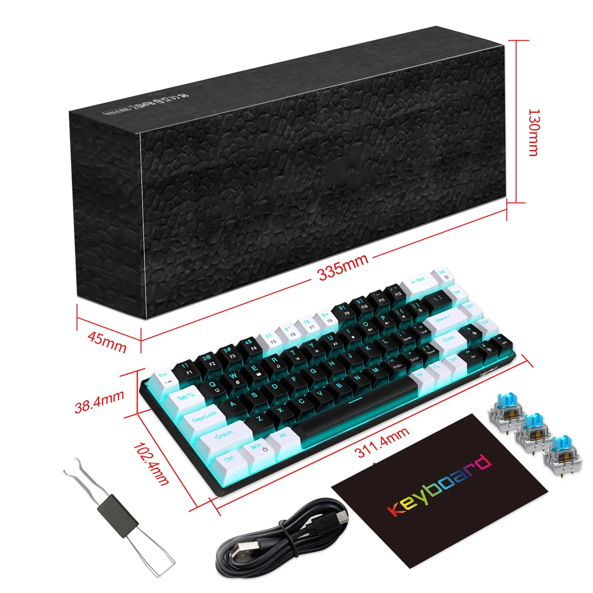 65% Hot-Swappable Mechanical Keyboard