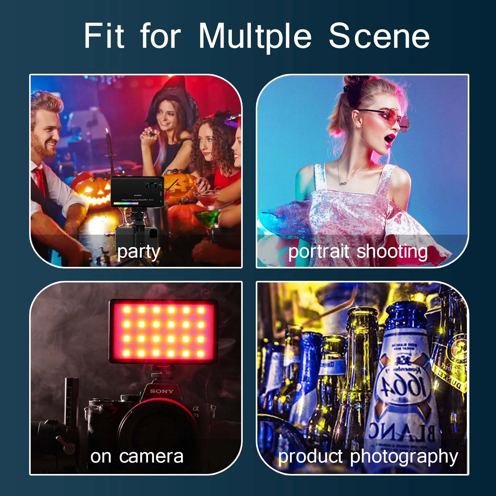 LED RGB Video Light Panel 2500-9000K