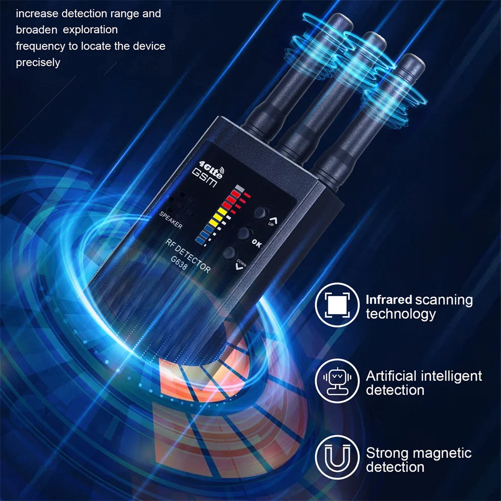 G638 Anti Spy Wireless RF Signal Detector