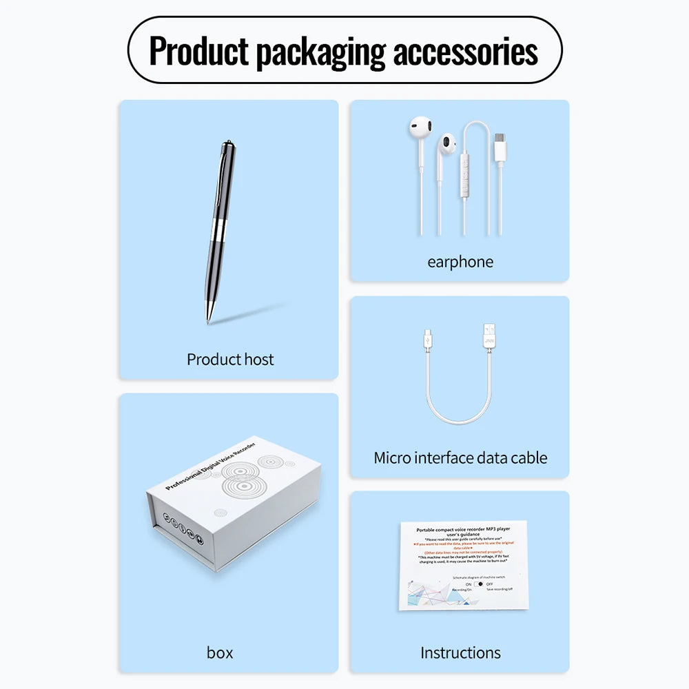 Professional Mini Noise Cancelling Voice Pen