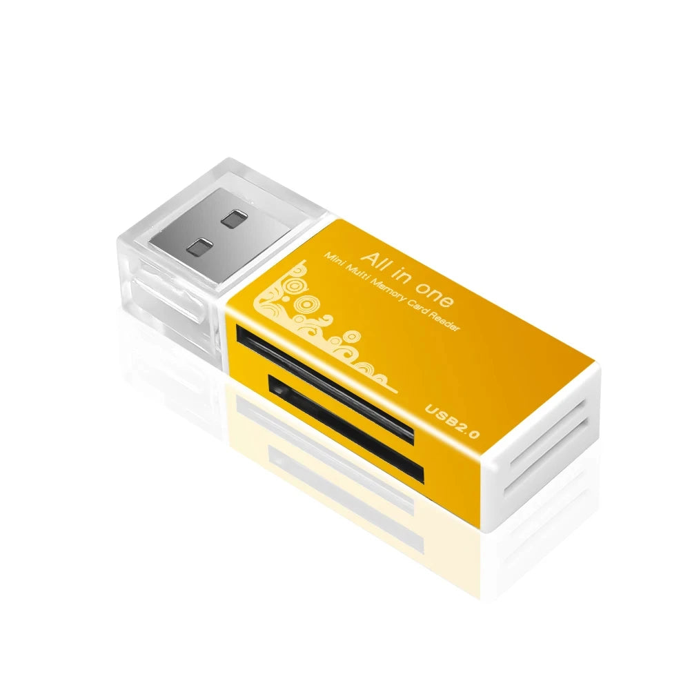 4 Port USB 2.0 Memory Card Reader