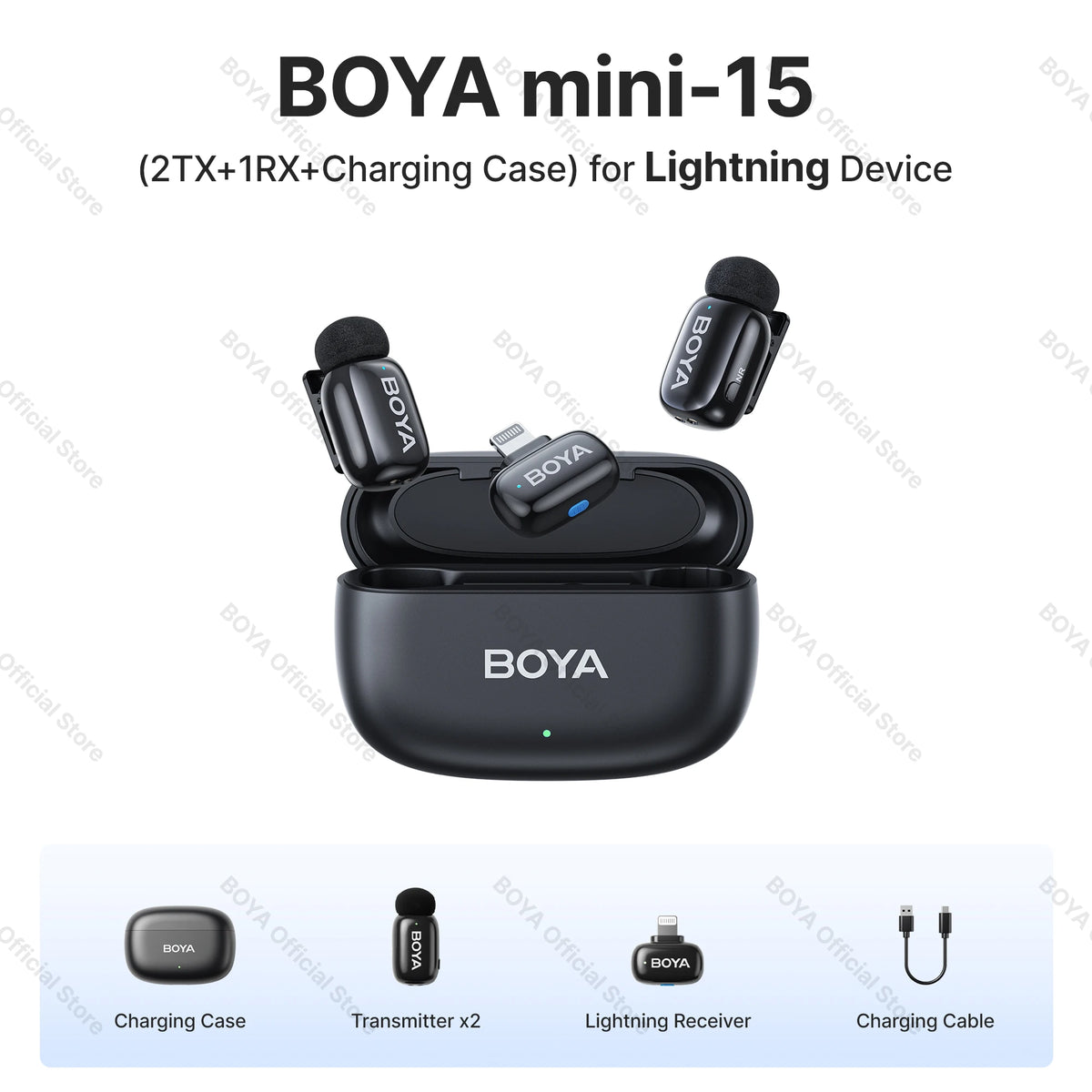 Mini Wireless Lavalier Mic for iPhone