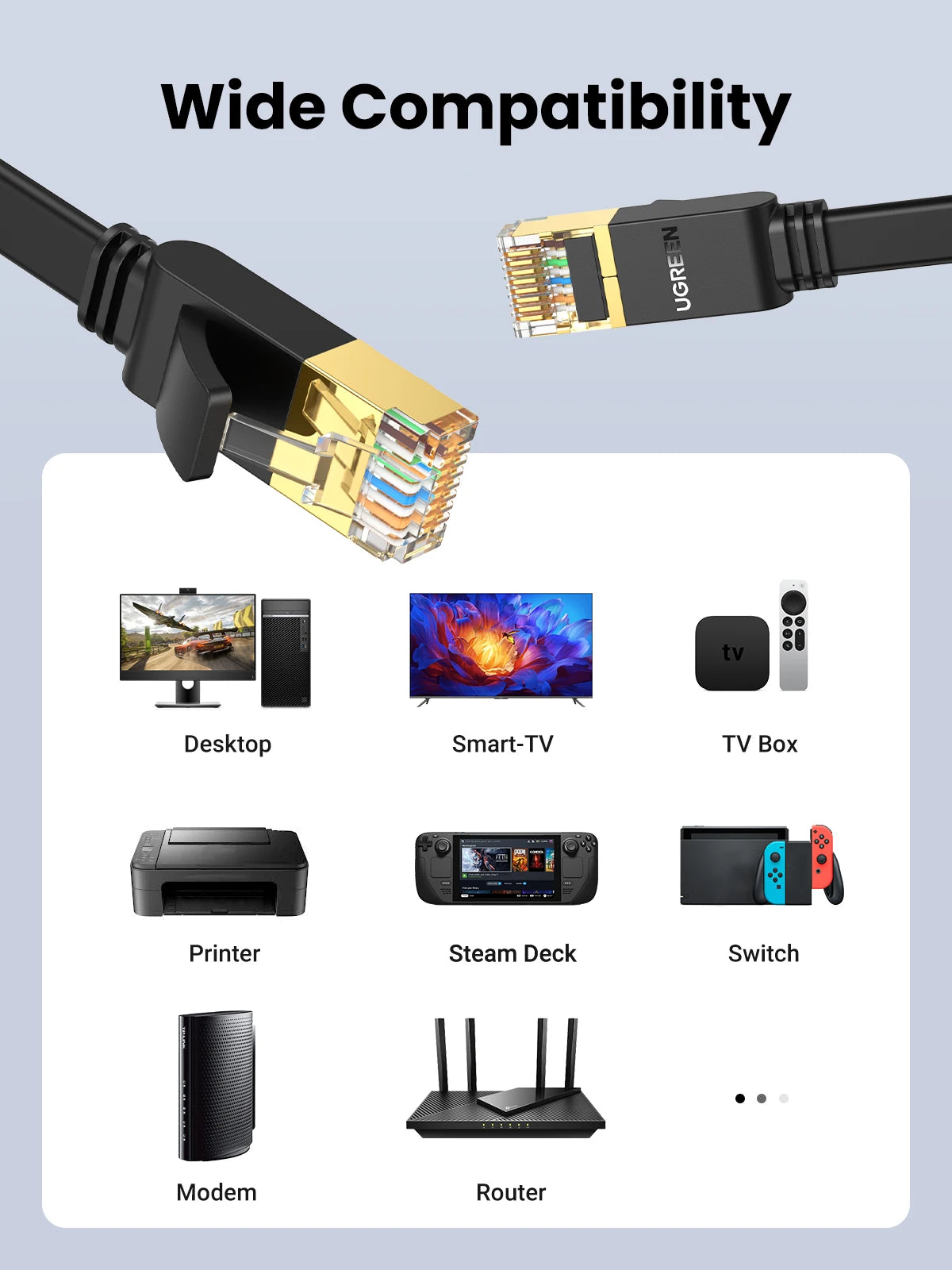 10Gbps Flat RJ45 Lan Cable