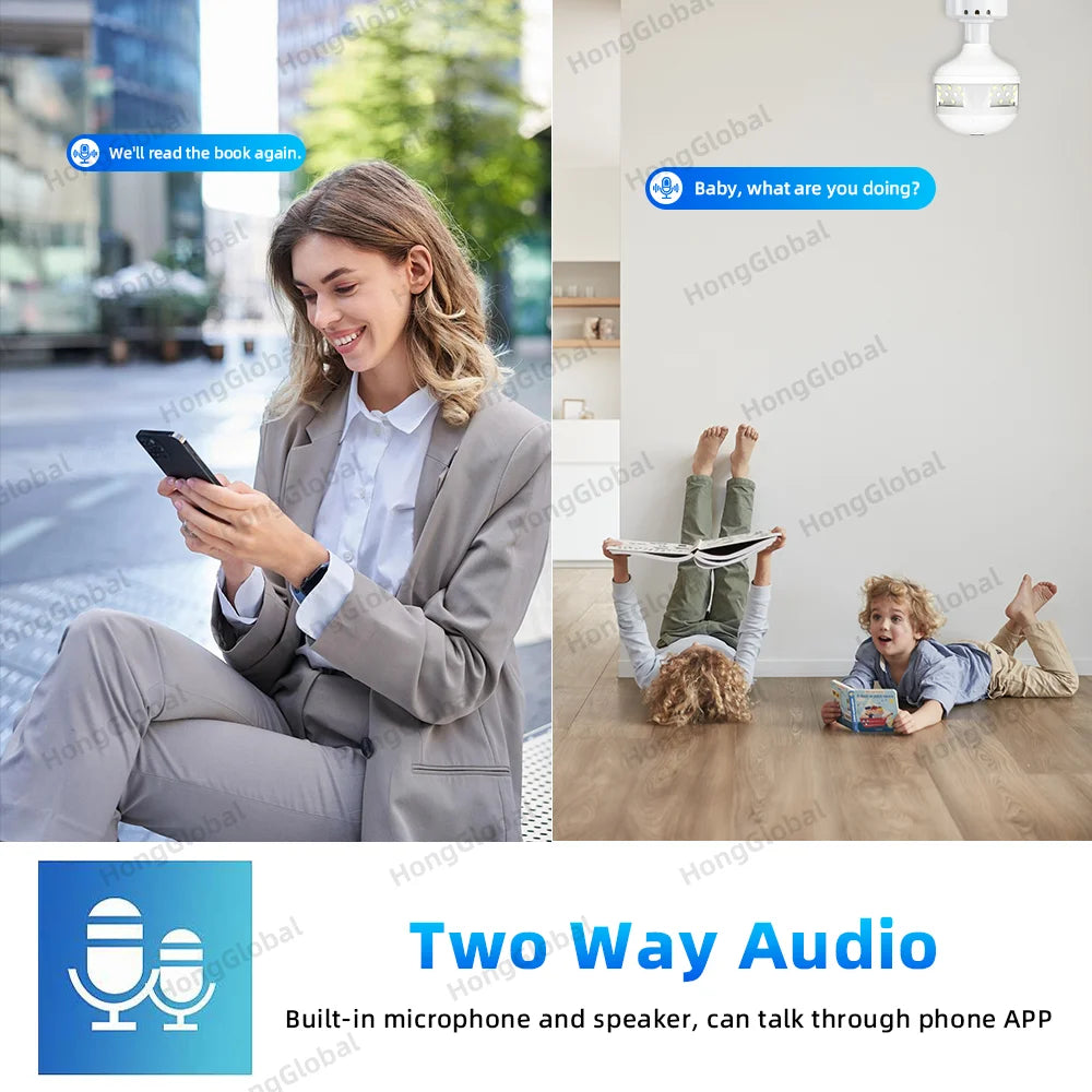360 Degree Light Bulb Camera