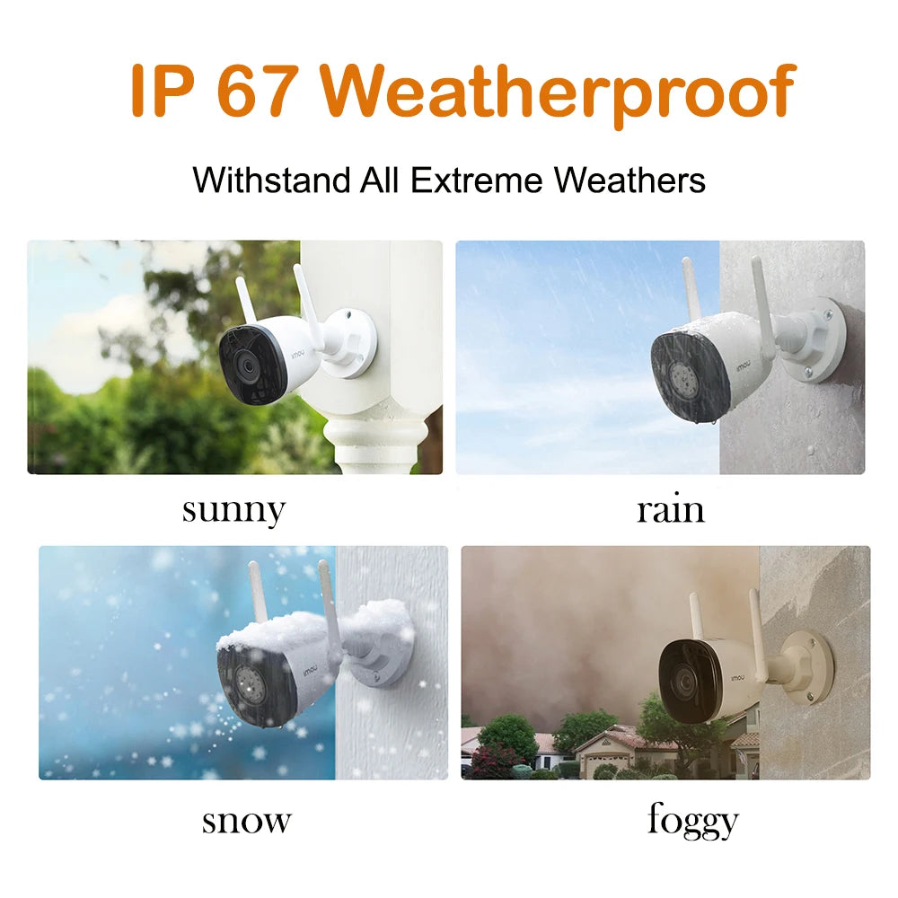 4MP Weatherproof AI Outdoor Camera