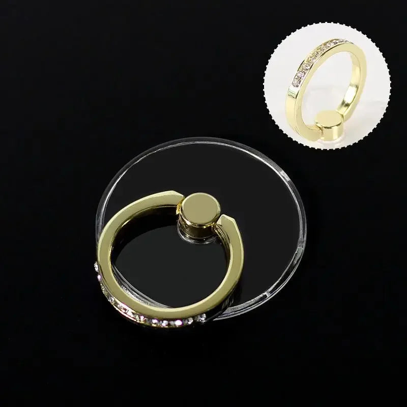 Transparent Butterfly Phone Ring Stand