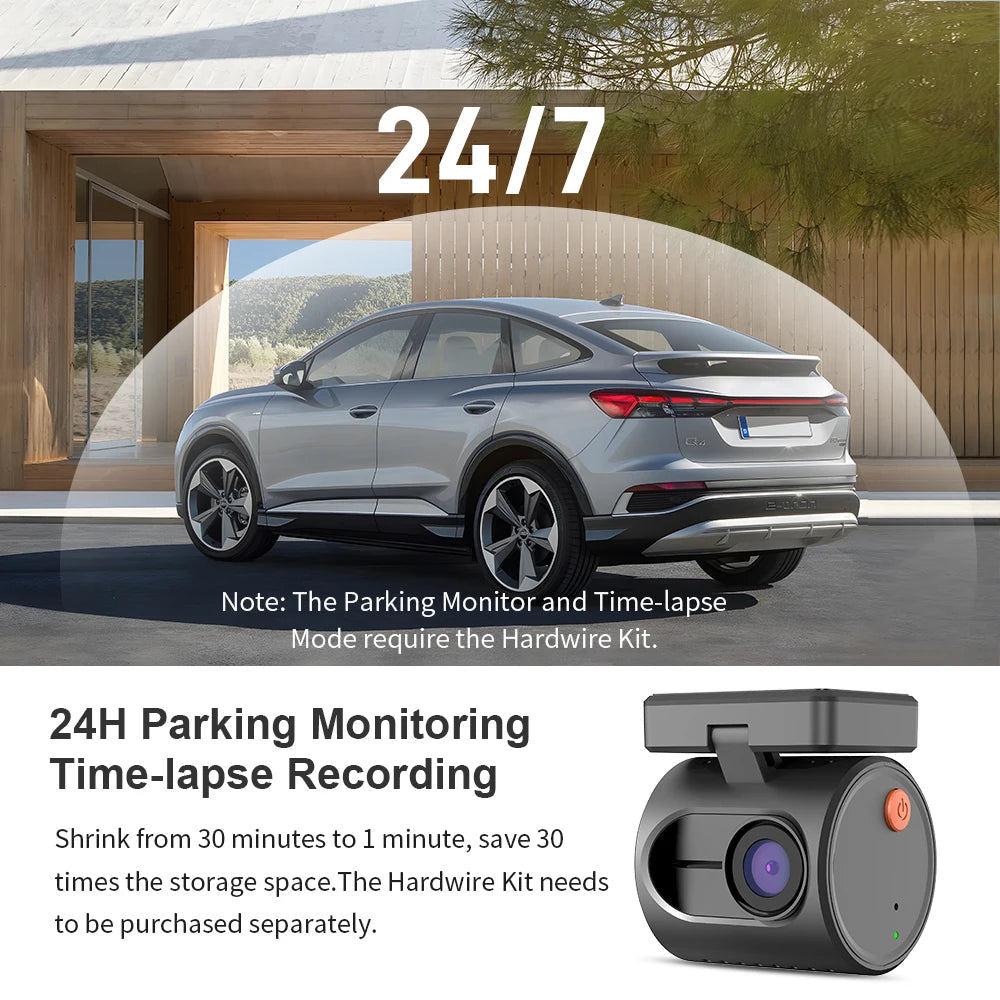 2K Voice Control Dash Cam