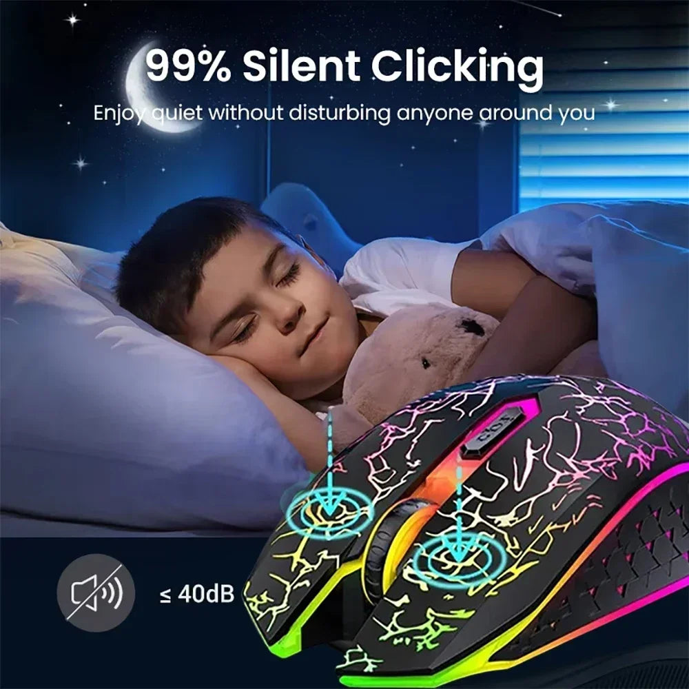 Bluetooth 5.2 RGB Wireless Mouse