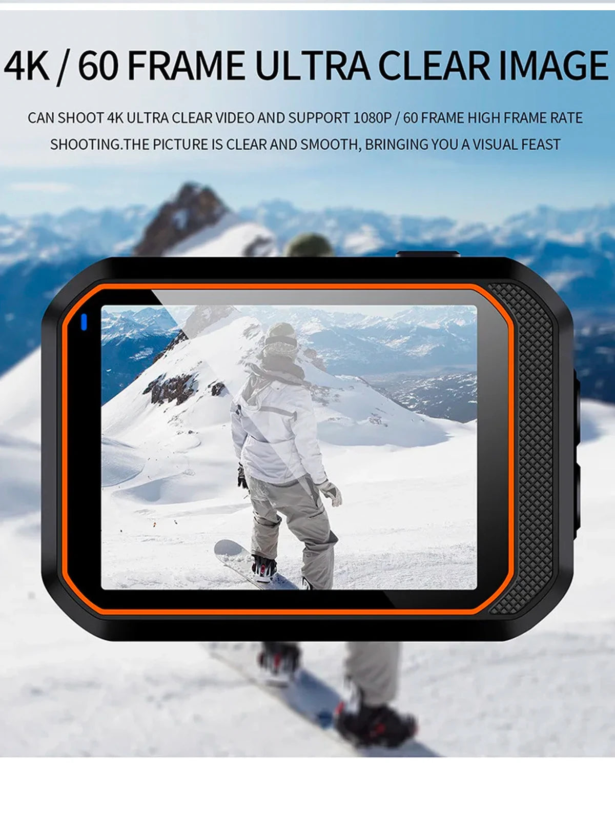 4K60FPS Waterproof Sports Action Camera