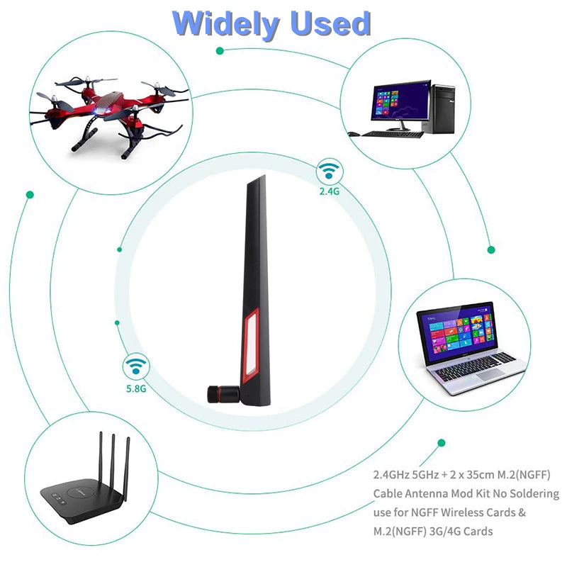 12 dBi Dual Band WiFi Antenna 5G 5.8GHz