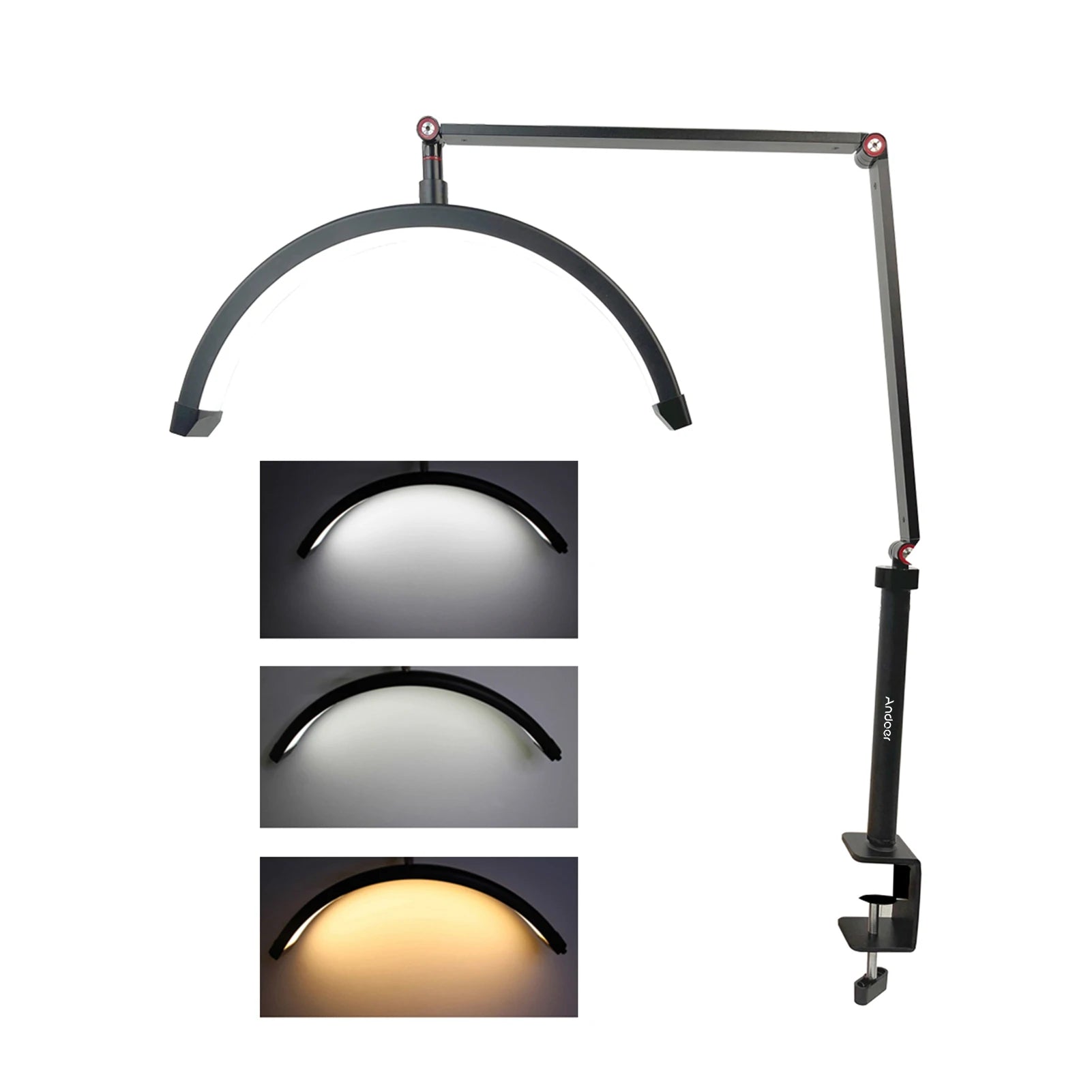 Half-Moon LED Ring Light 3000K-6000K