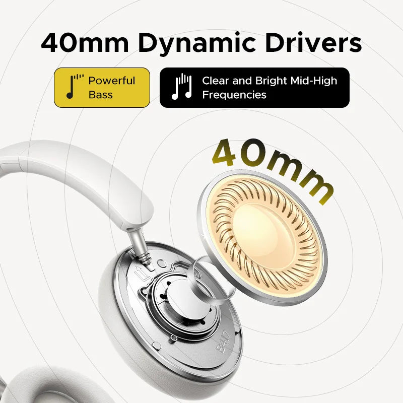 80-Hour Wireless HiFi Headphones