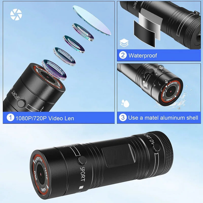 Helmet Mount Full HD Action Camcorder