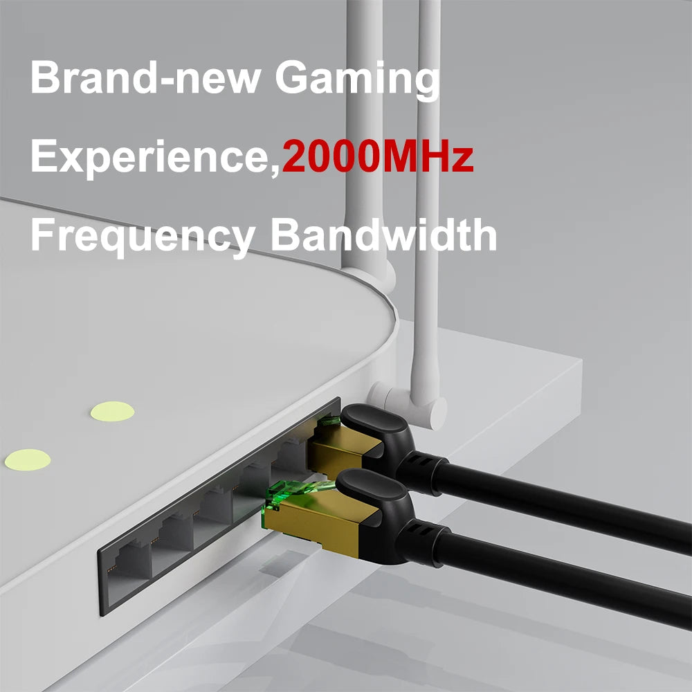 40Gbps Cat8 Gaming Ethernet Cable