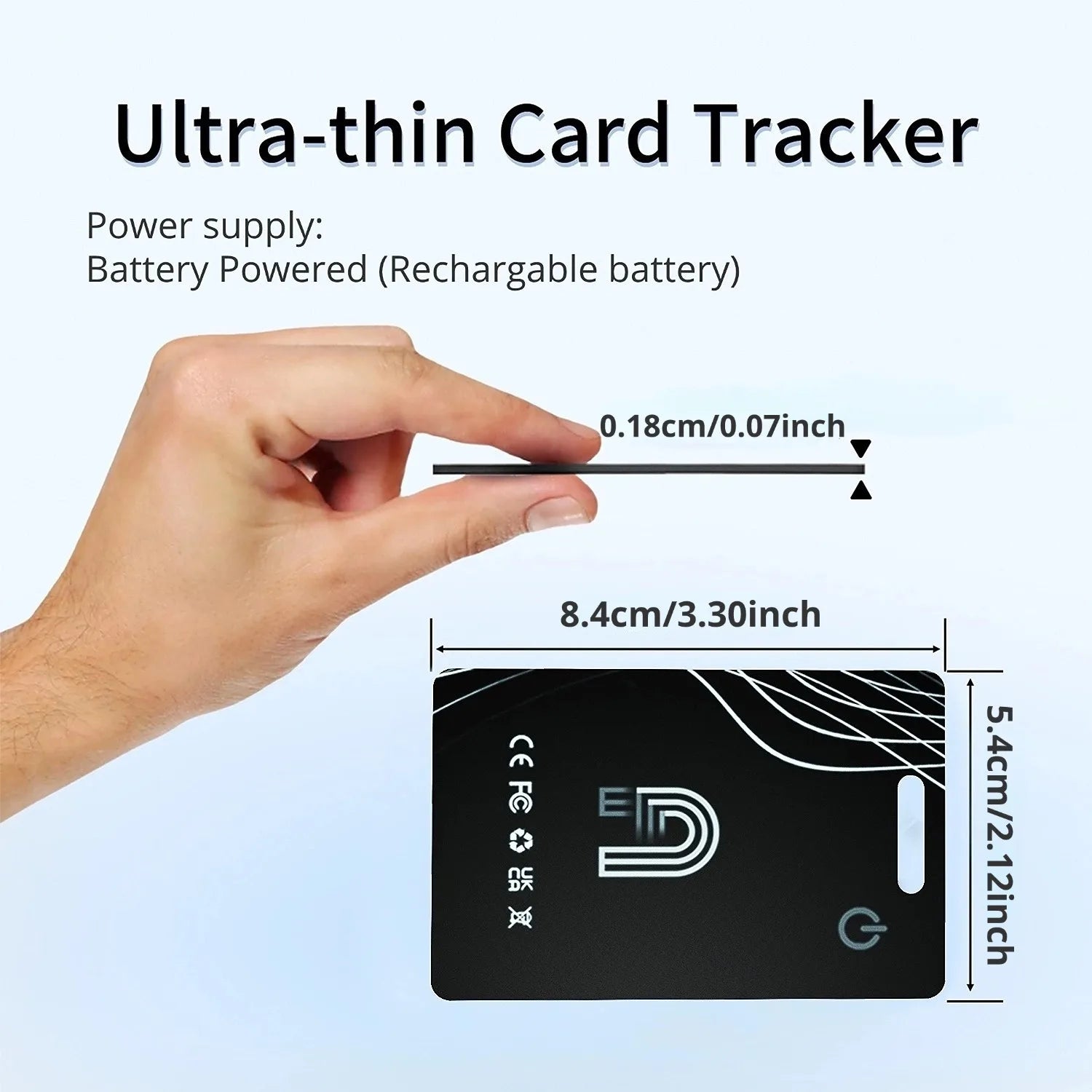 Bluetooth Wallet Tracker Card 1.8mm Thin