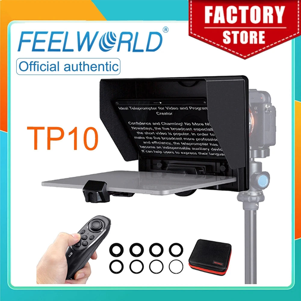 Portable 10" DSLR Teleprompter