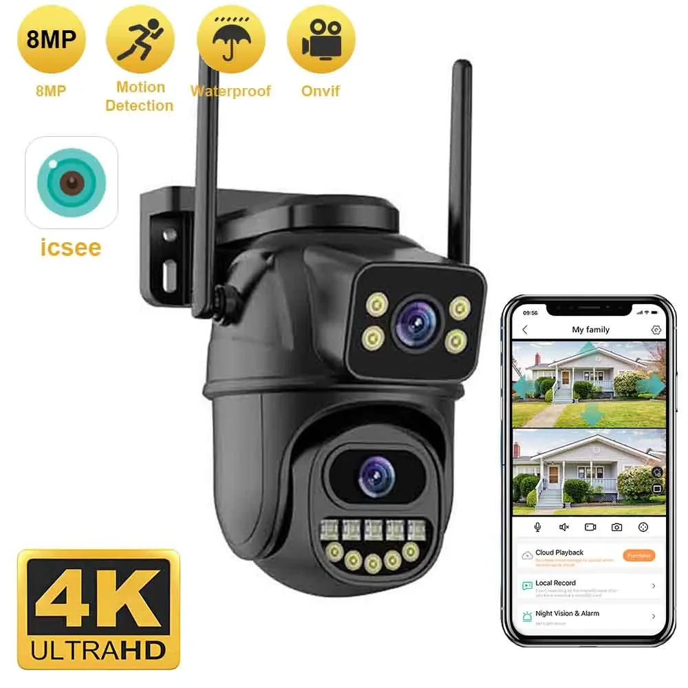 4K Dual-Lens PTZ Security Camera