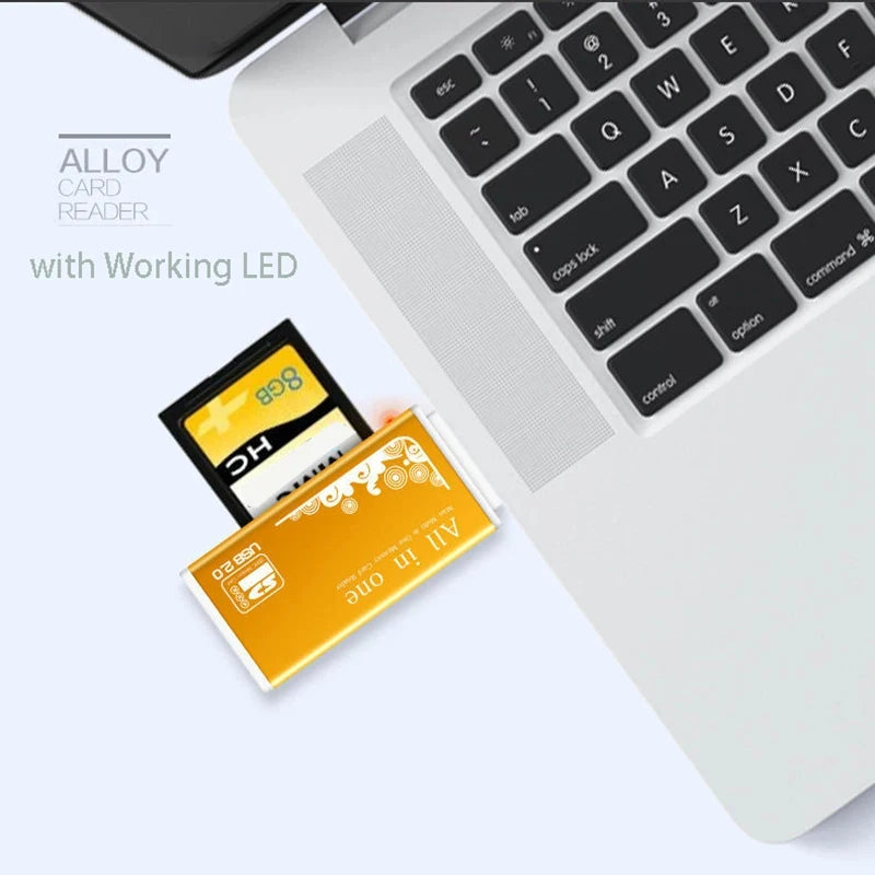 4 Port USB 2.0 Memory Card Reader