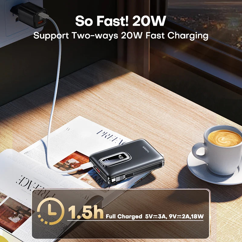 Magnetic Wireless Power Bank 10000mAh