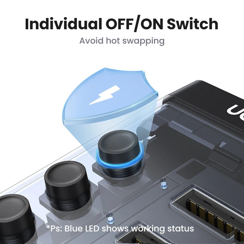 7-Port USB 3.0 Splitter with Switch