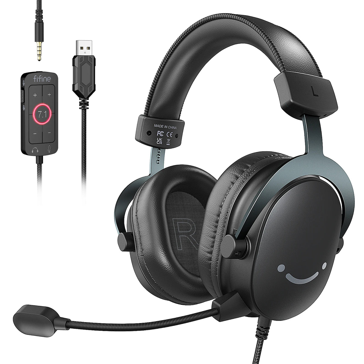 USB/3.5mm Noise-Canceling Headphones