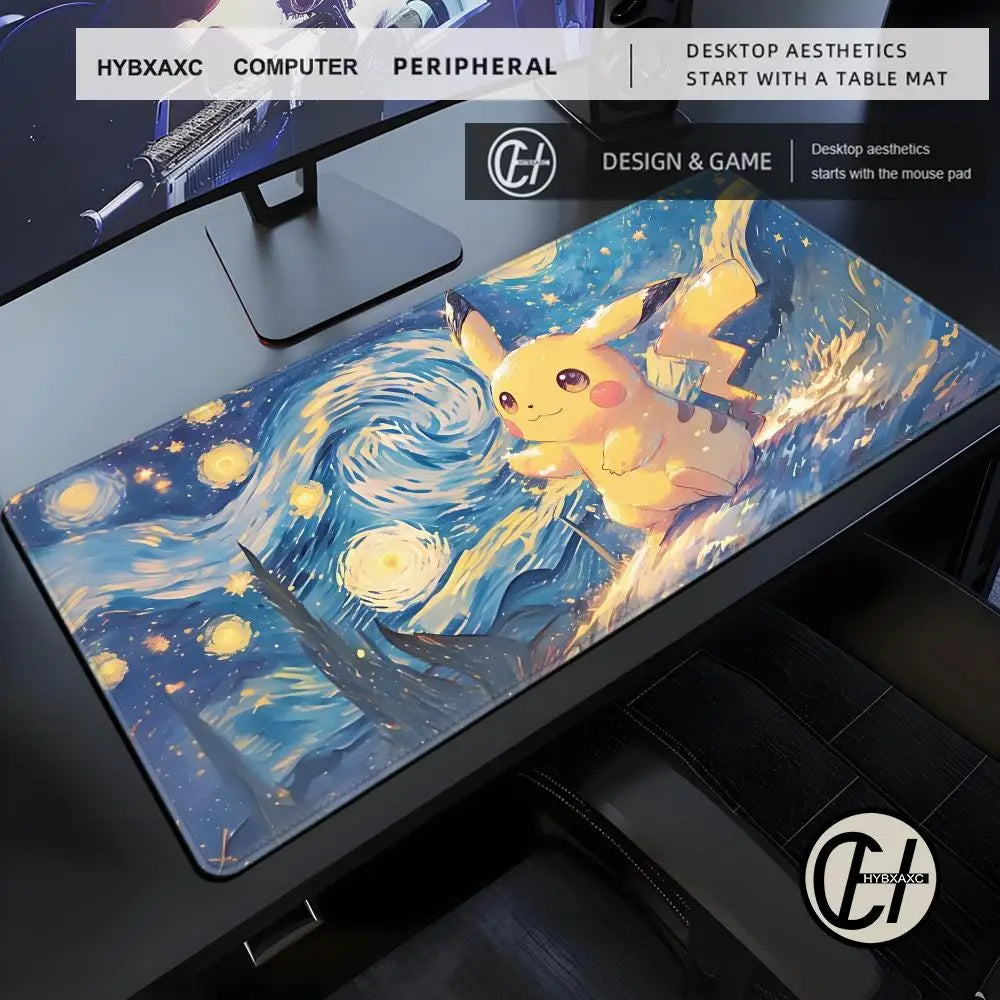 Pikachu Gaming Mousepad 900x400