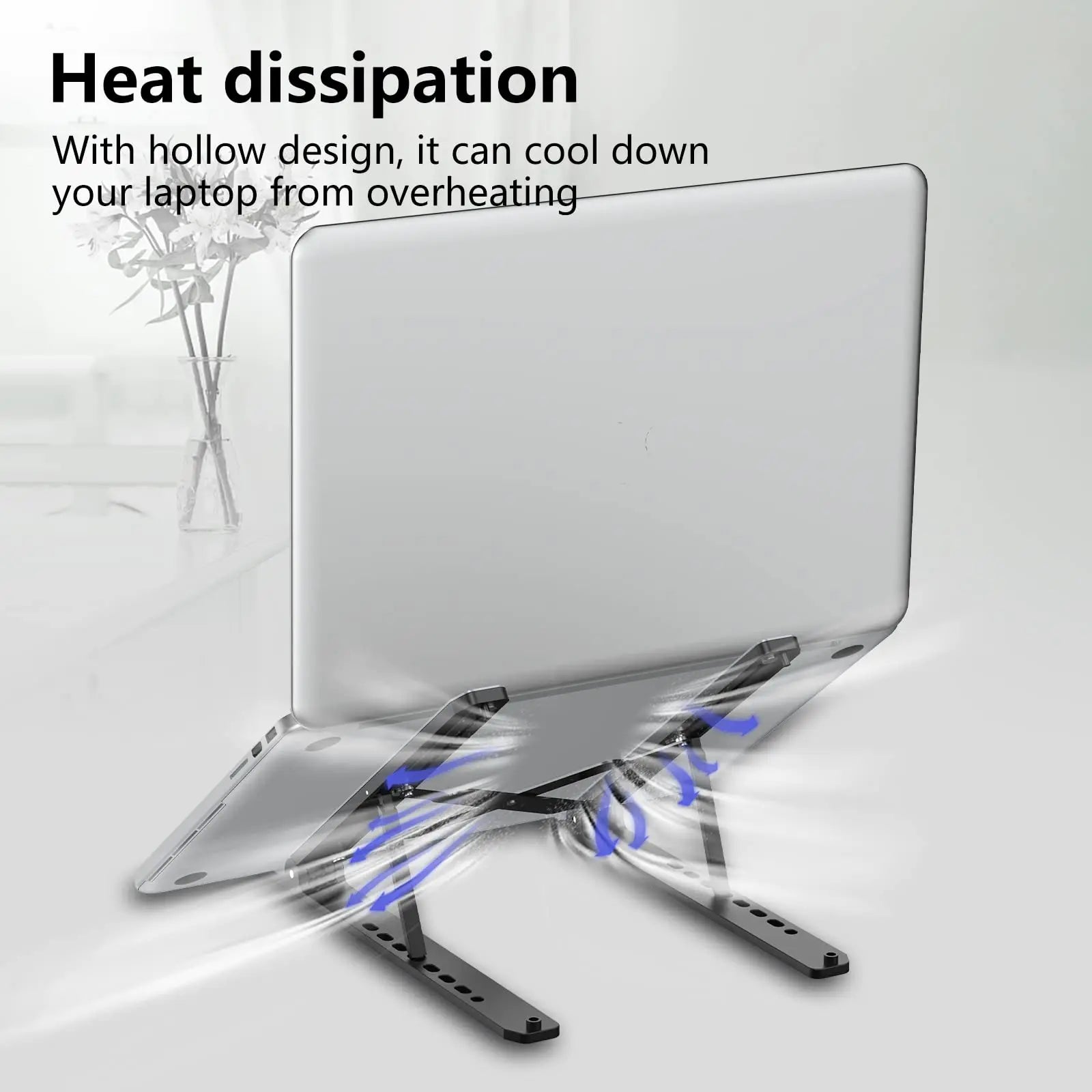 Portable Adjustable Laptop Cooling Riser