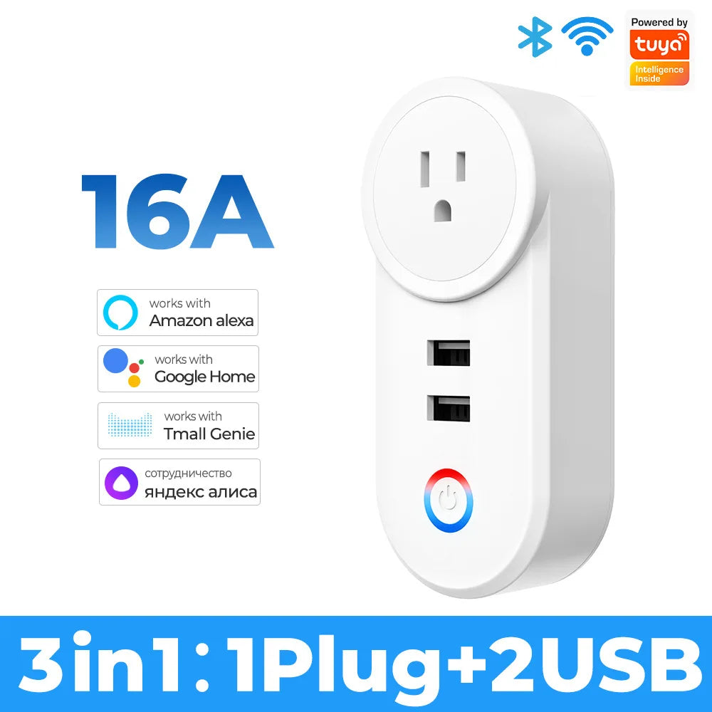 16A Wi-Fi Smart Socket with USB